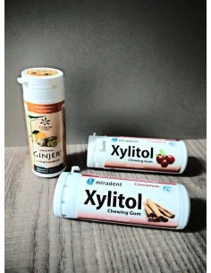 CHICLES CANELA CON XYLITOL MIRADENT 2