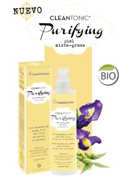 LIMPIADORA FACIAL BIO CLEANTONIC PURIFYING  ESENTIAL AROMS