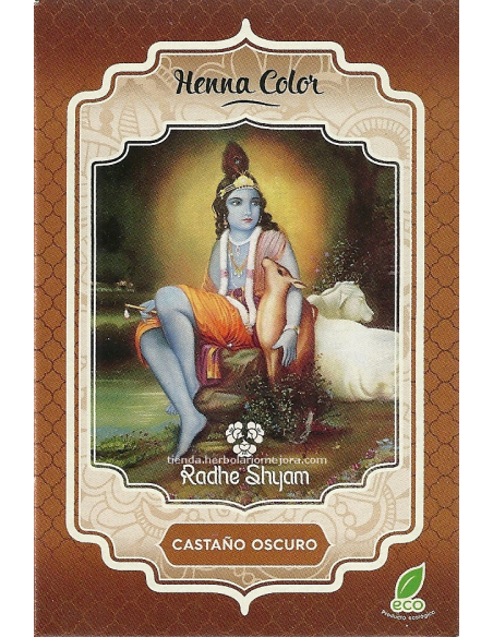 HENNA CASTAÑO OSCURO 100 gr RADHE SHYAM