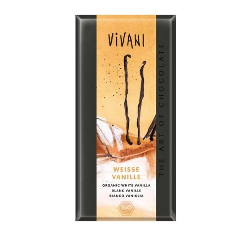 CHOCOLATE BLANCO VAINILLA 100 GR ECOLÓGICO VIVANI