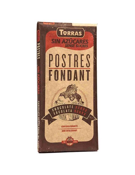 CHOCOLATE POSTRES FONDANT 200g S/AZUCAR TORRAS