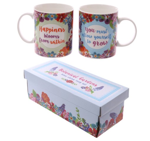 SET DE 2 TAZAS DESAYUNO "BOTANICAL GARDENS"