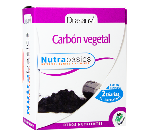 CARBON VEGETAL 60cap NUTRABASICS DRASANVI
