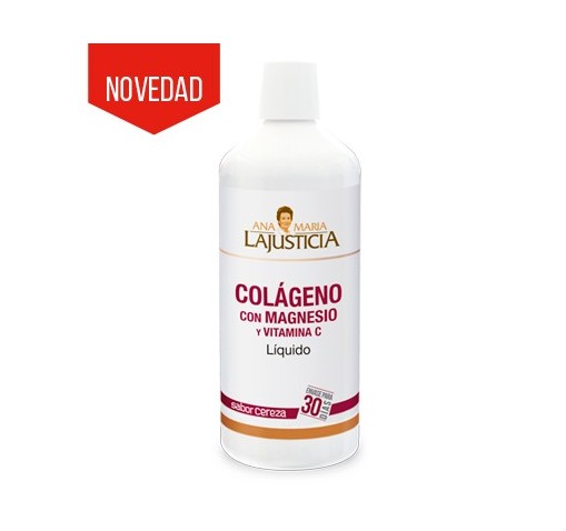 COLÁGENO CON MAGNESIO Y VIT C LÍQUIDO - SABOR CEREZA - ANA MARÍA LA JUSTICIA