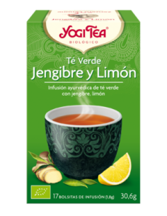 YOGI TEA TÉ VERDE JENGIBRE & LIMÓN