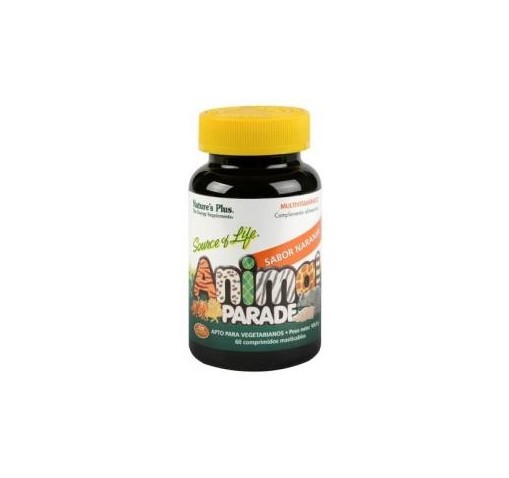 MULTIVITAMÍNICO MASTICABLE NIÑOS SABOR NARANJA NATURES PLUS