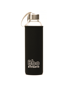 BOTELLA REUTILIZABLE DE CRISTAL CON FUNDA DE NEOPRENO