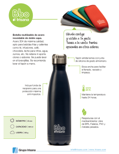 BOTELLA REUTILIZABLE DE ACERO INOXIDABLE 2