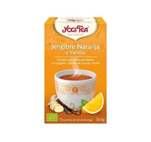 YOGI TEA  JENGIBRE NARANJA Y VAINILLA