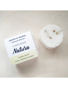 CHAMPÚ SOLIDO "NATURA" JAZMÍN Y AZAHAR (Infantil / cuero cabelludo sensible)