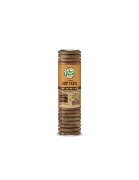 GALLETAS DE ESPELTA CON CHIPS DE CHOCOLATE BIOCOP