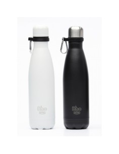 Botella termo reutilizable Bbo Irisana, 500 ml Acero inoxidable- con mosquetón de regalo