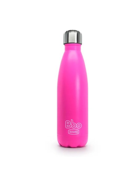 BOTELLA REUTILIZABLE DE ACERO INOXIDABLE 500ml ROSA