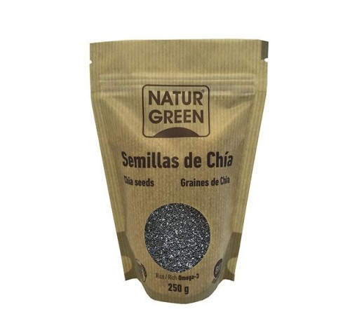 SEMILLAS CHÍA ECOLÓGICAS 225 GR SIN GLUTEN  NATURGREEN
