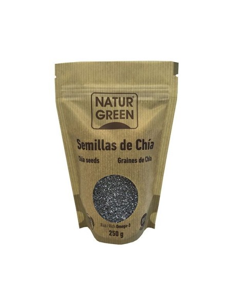 SEMILLAS CHÍA ECOLÓGICAS 225 GR SIN GLUTEN  NATURGREEN