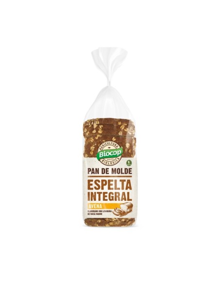 PAN MOLDE ESPELTA INTEGRAL CON AVENA BIOCOP