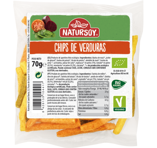 CHIPS DE VERDURAS NATURSOY