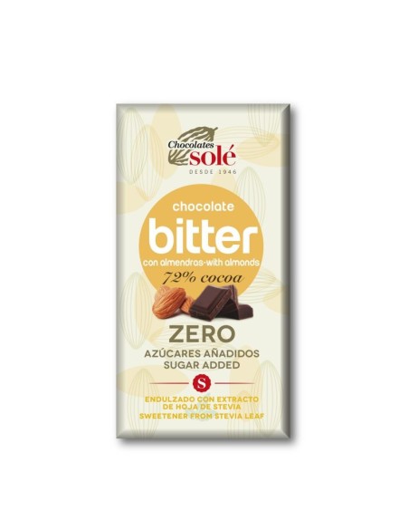 CHOOCOLATE ZERO CON ALMENDRAS BITTER - SOLÉ