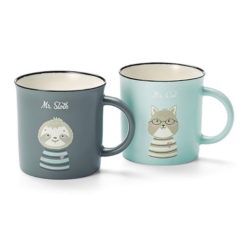 Taza porcelana Mapache & Conejo