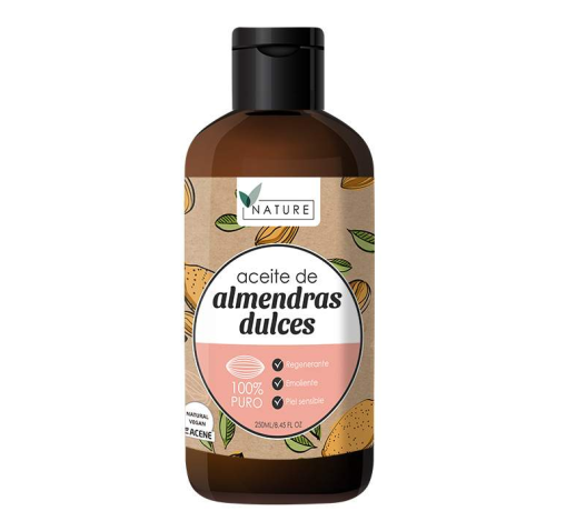 Aceite de almendras dulces 100% puro 250 ml