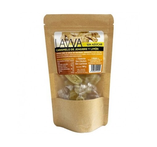 Caramelos Jengibre y Limón sin azúcar -  Lawa