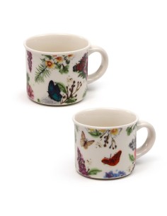 Set de 2 tazas de café espresso - Butterfly