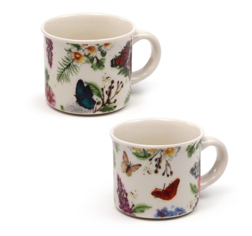 Set de 2 tazas de café espresso - Butterfly