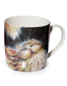 Taza de porcelana - Gato Arcoiris