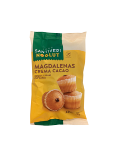 Magdalenas rellenas chocolate sin gluten Santiveri