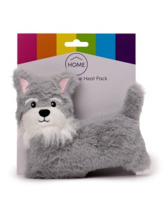 Peluche Térmico de Semillas para Microondas Perro Schnauzer