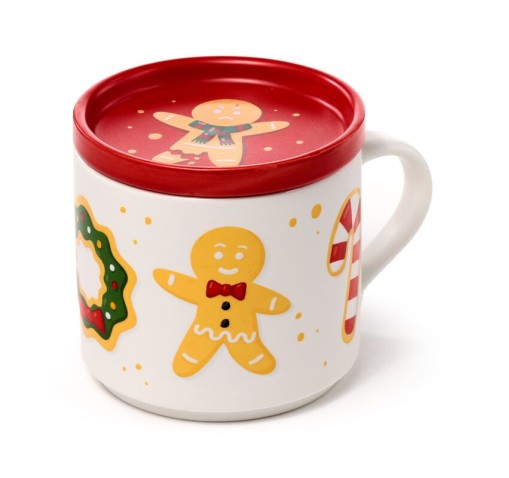 Taza con Tapa para infusión Galleta de Jengibre