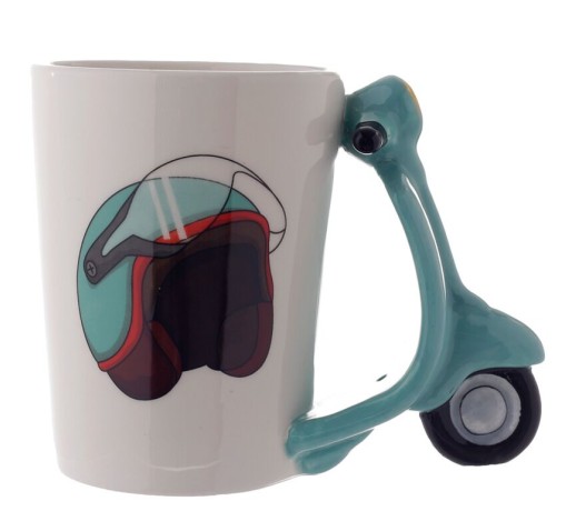 Taza cerámica 3D Moto Scouter