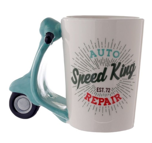 Taza cerámica 3D Moto Scouter