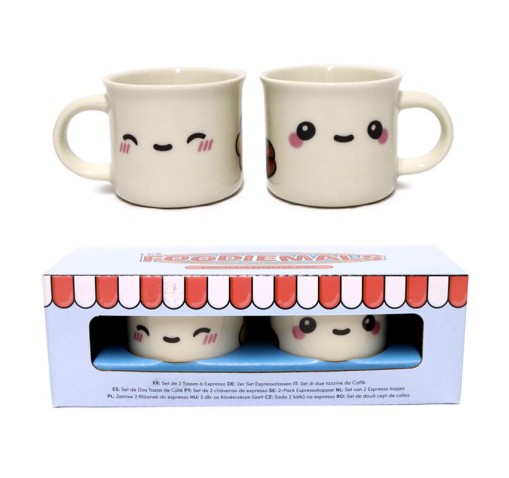 Set de 2 tazas de café espresso Foodiemals