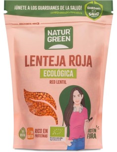 Lenteja Roja Ecológica Sin Gluten 500 Gr Naturgreen