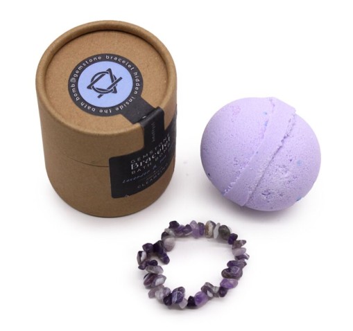 Bomba de baño con regalo Pulsera de minerales