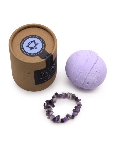 Bomba de baño con regalo Pulsera de minerales