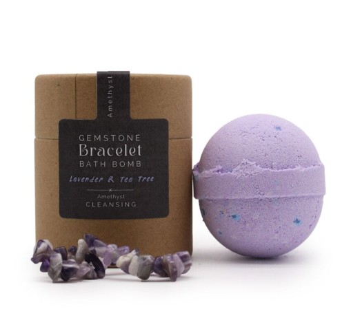 Bomba de baño con regalo Pulsera de minerales