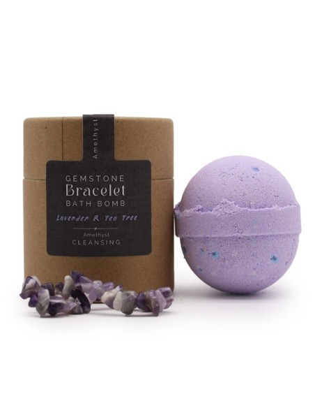 Bomba de baño con regalo Pulsera de minerales