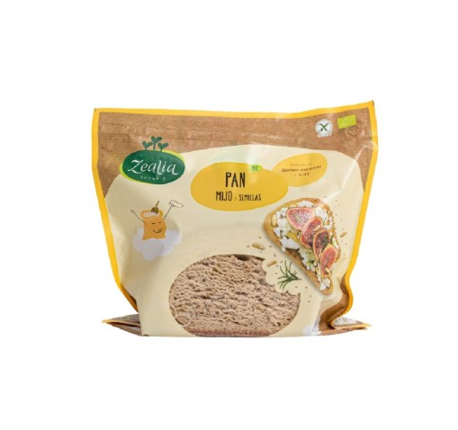 Pan de mijo con semillas - sin gluten - Zealia