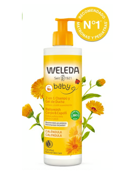 Champú & Gel de ducha Caléndula 400ml - Weleda