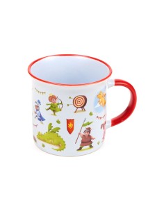Taza de Porcelana Caballeros y Dragones
