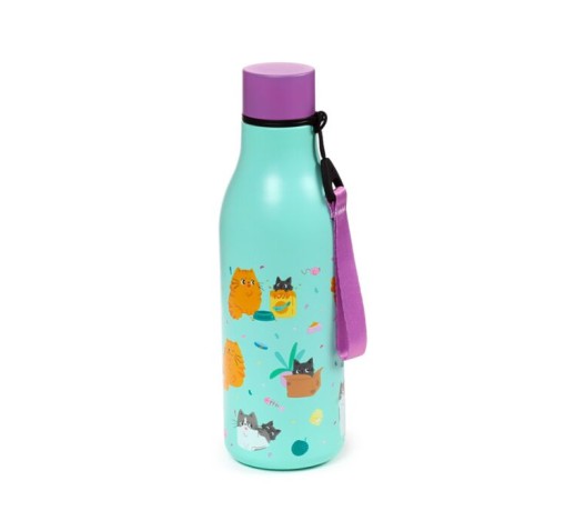 Botella térmica acero inoxidable - Gatos