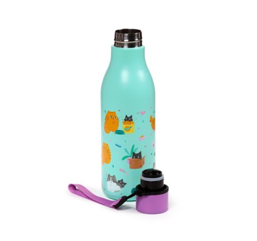 Botella térmica acero inoxidable - Gatos