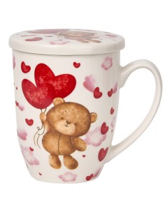 Taza filtro porcelana Osito globo Love