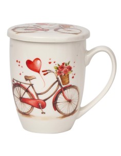Taza filtro porcelana Love Bici