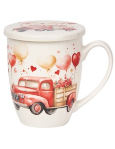 Taza filtro porcelana love Camioneta de Corazones