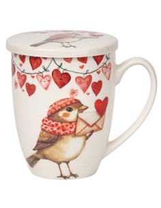 Taza filtro porcelana Love Pajarito