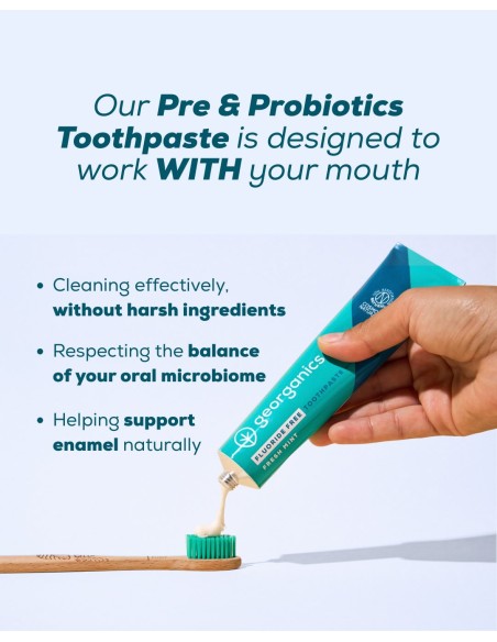 Dentífrico pre&probióticos con Hidroxiapatita - Georganics