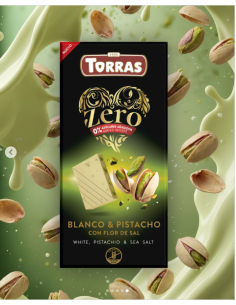 Chocolate blanco&pistacho Zero Torras